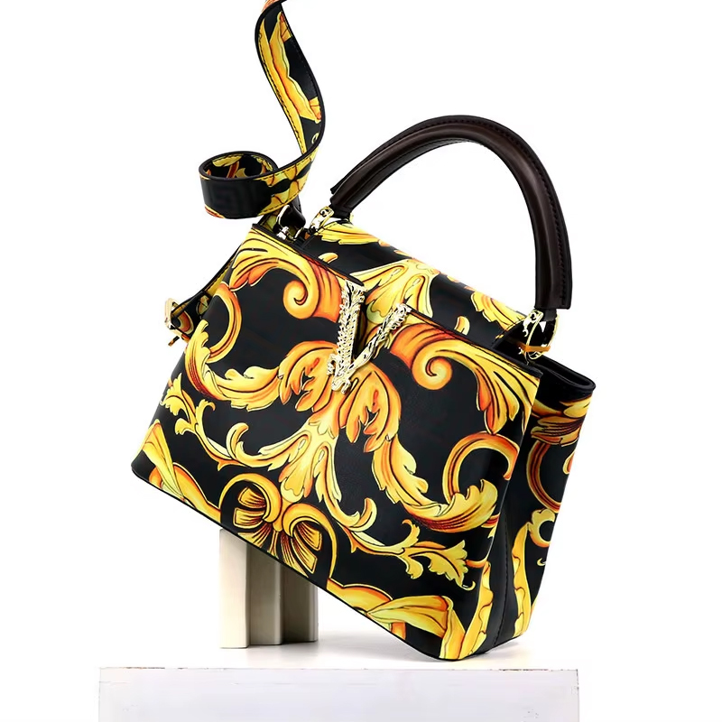 Luxury Bags Outlet - Ins Famous ファッション クラシック プリント PU