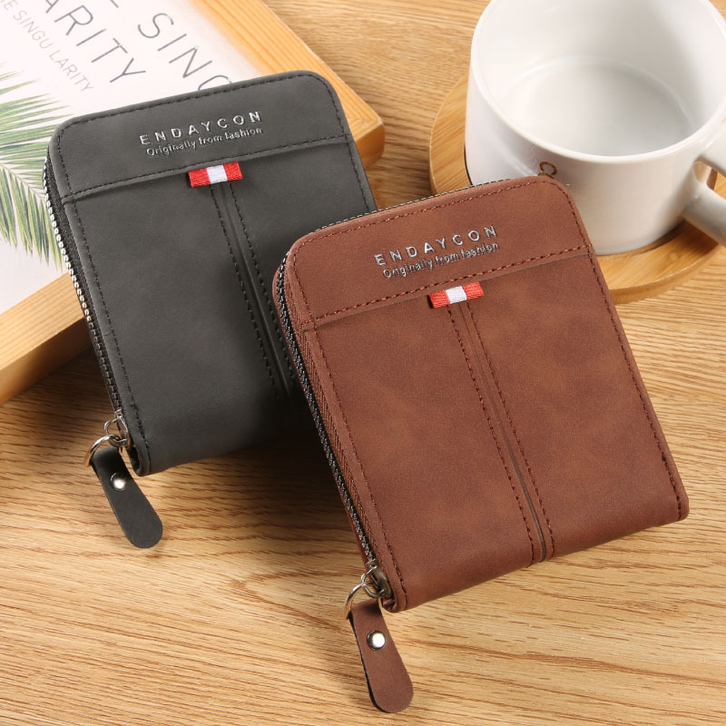 Luxury Bags For Men Brands - ビジネスクレジットカードホルダー男性財布高級ブランド男性財布マネーバッグショートコイン財布ジッパー小さな財布ヴァレットカルテイラス
