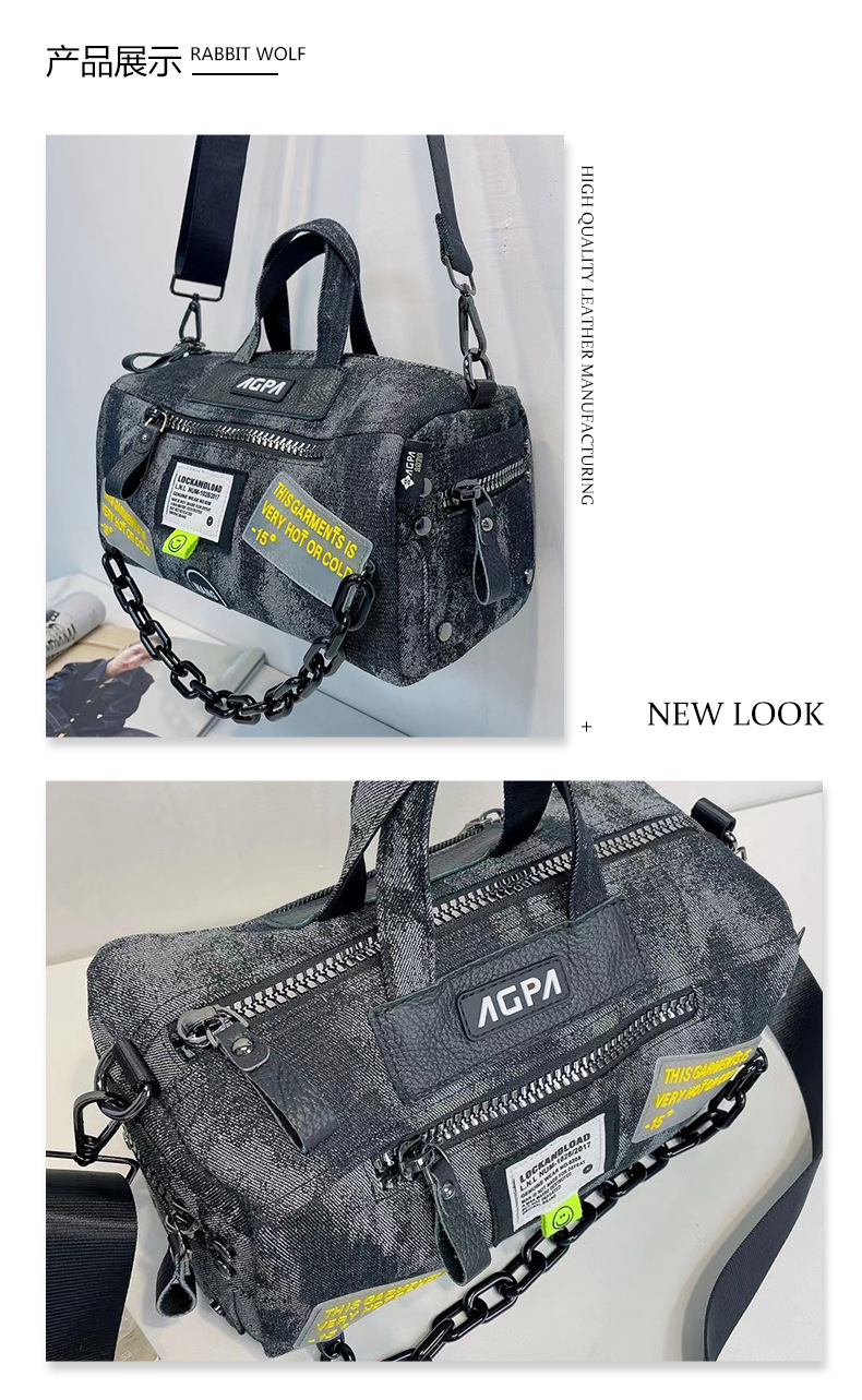 Luxury Bags Denim - 新しいファッション女性のバッグ高品質レトロデニムショルダーバッグトレンドブランドカジュアルチェーンクロスボディバッグデザイナー高級ハンドバッグ 가방