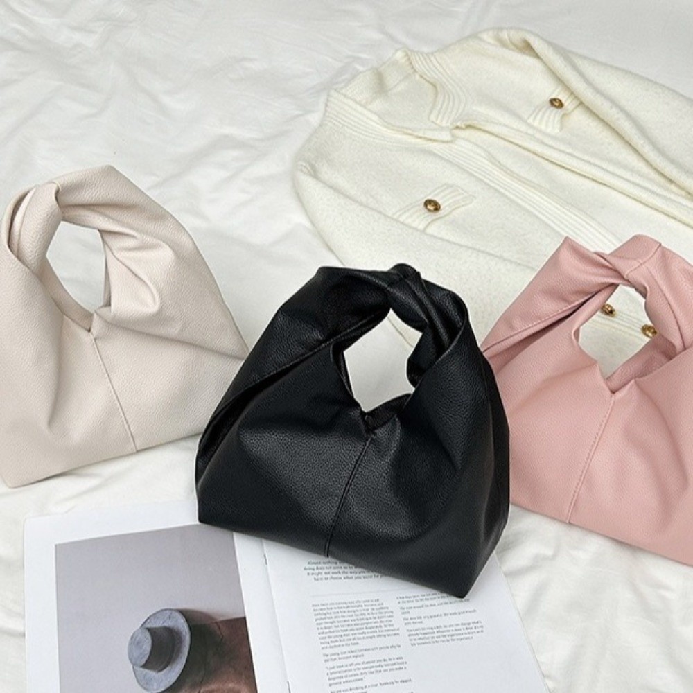 手頃な価格のPU素材の結び目デザインのハンドバッグ。柔らかい - Luxury Bags Affordable のレビューと価格