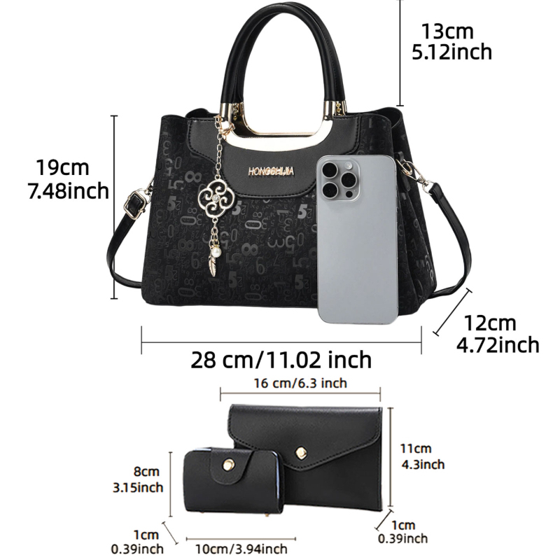 3ピースファッションレディースハンドバッグセット、女性用ライ - Luxury Bags & Leather Repair Of Atlanta Reviews のレビューと価格