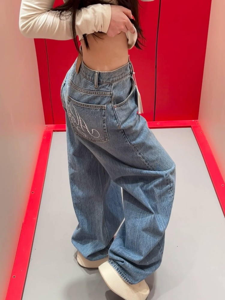 2025年 ロパ Y2Kスタイル レター ホットフィックス  - Luxury Bags Denim のレビューと価格