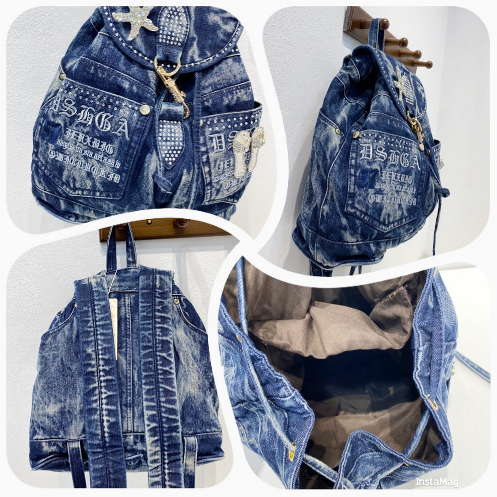 iPinee 高級デニム女性バックパック高品質盗難防止バック - Luxury Bags Denim のレビューと価格
