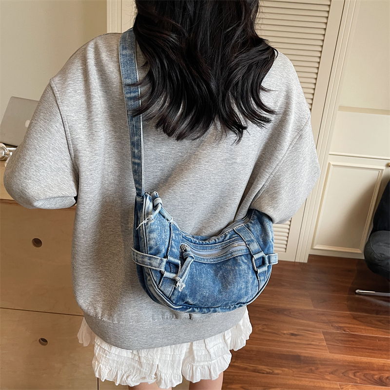 トレンディな女性のデニムショルダーバッグクロスボディ財布ヴィ - Luxury Bags Denim のレビューと価格