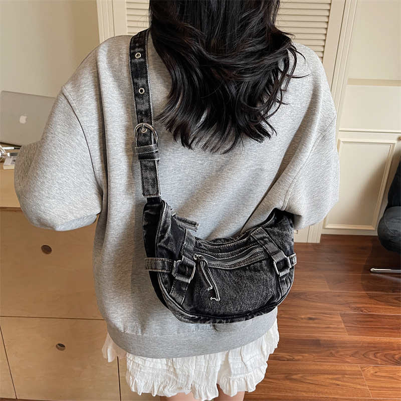トレンディな女性のデニムショルダーバッグクロスボディ財布ヴィ - Luxury Bags Denim のレビューと価格