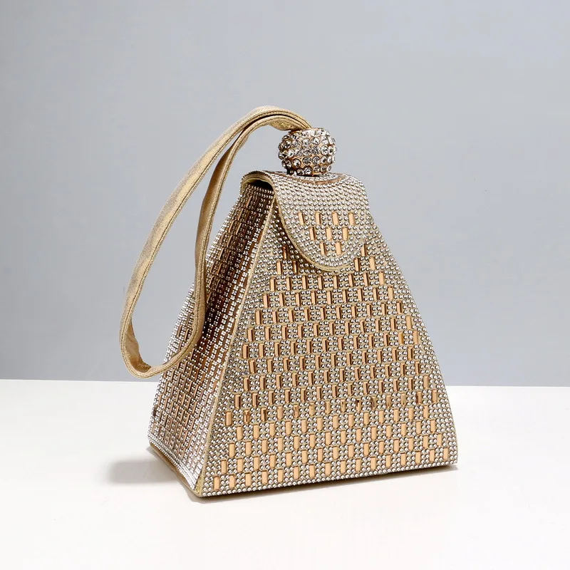 女性のためのラインストーン付きの豪華なイブニングバッグ,ピラ - Luxury Bags Pyramid のレビューと価格