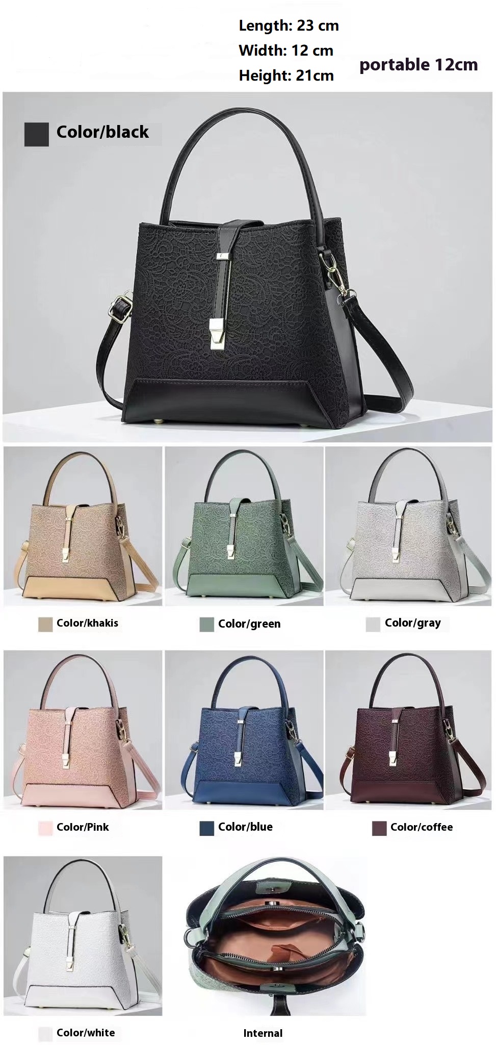 新しい高級トートバッグレザー上品なハンドバッグプロフェッショ - Luxury Bags Office のレビューと価格