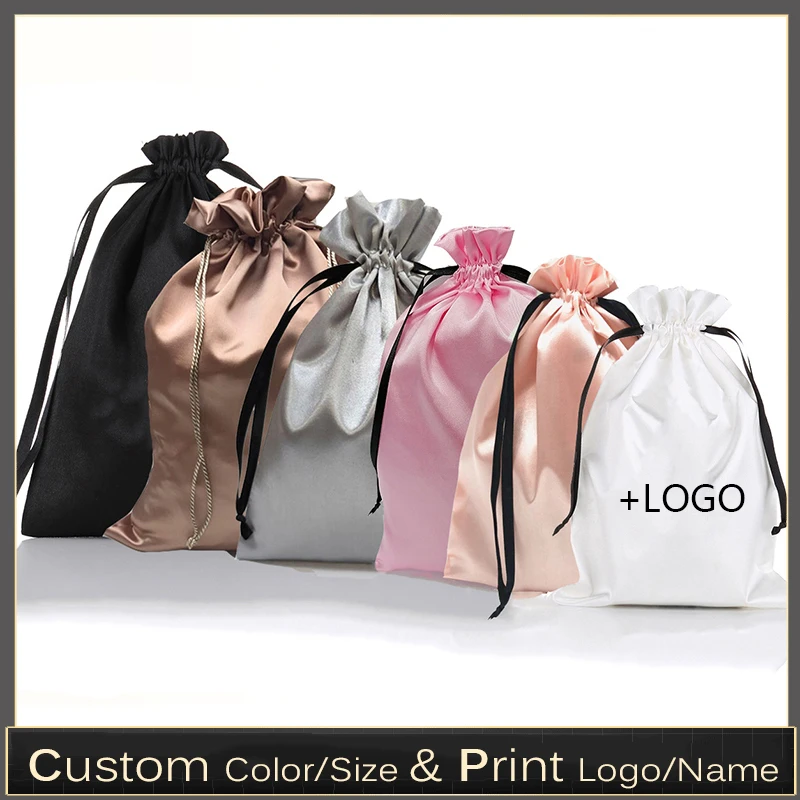 10 個カスタムサテンエクステンションヘアバッグ高級品シルク - Luxury Bags Outlet のレビューと価格