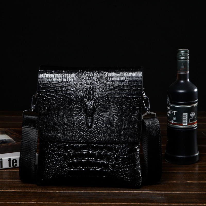 男性用レザーショルダーバッグ,クロコダイルパターン,カジュア - Luxury Bags For Men Brands のレビューと価格