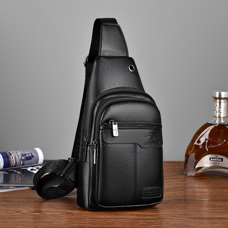 高級ブランドチェストパックレザーメッセンジャーバッグ男性ビジ - Luxury Bags For Men Brands のレビューと価格