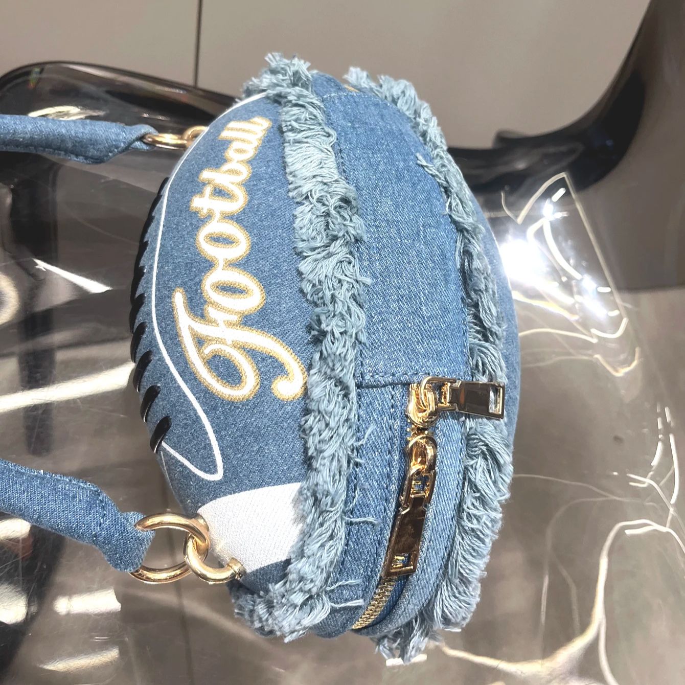 女性用ボール型イブニングクラッチバッグ,デニムハンドバッグ, - Luxury Bags Denim のレビューと価格