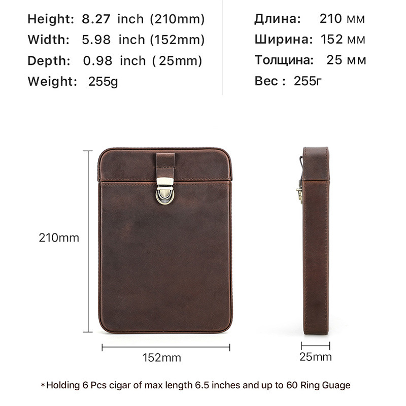 高級本革製ポータブルシガーケースホルスター トラベルヒュミド - Luxury Bags & Leather Repair Of Atlanta Reviews のレビューと価格