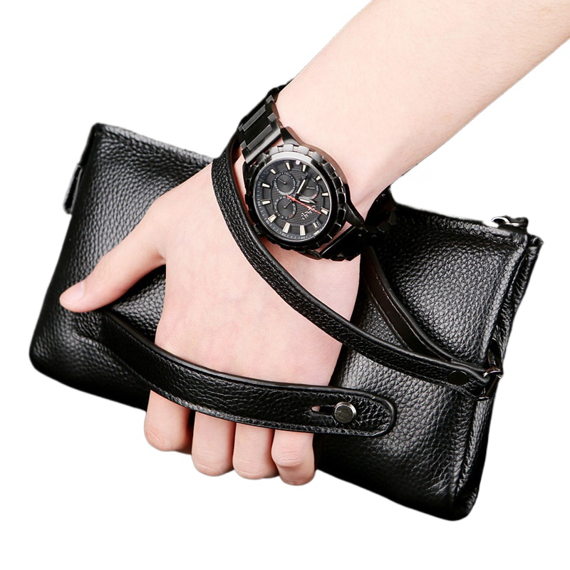 2025 ハンドバッグ男性本物の牛革韓国ロッククラッチ男性本 - Luxury Bags For Men Brands のレビューと価格