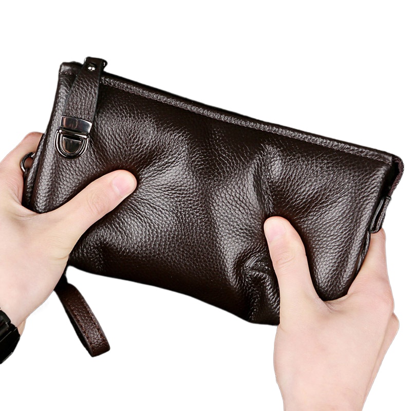 2025 ハンドバッグ男性本物の牛革韓国ロッククラッチ男性本 - Luxury Bags For Men Brands のレビューと価格