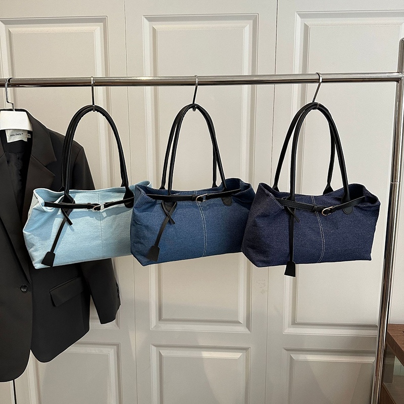 デニムデザイナーバッグ 大容量 多機能 ショルダーバッグ 通 - Luxury Bags Denim のレビューと価格