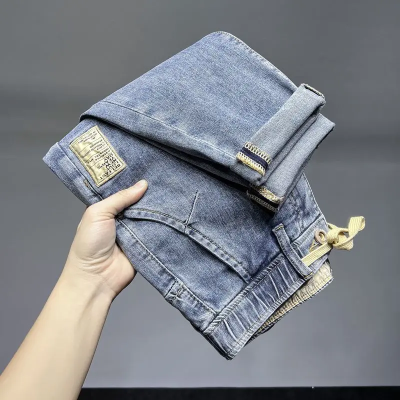 メンズラグジュアリージーンズ,新しい韓国の夏のファッション, - Luxury Bags Denim のレビューと価格