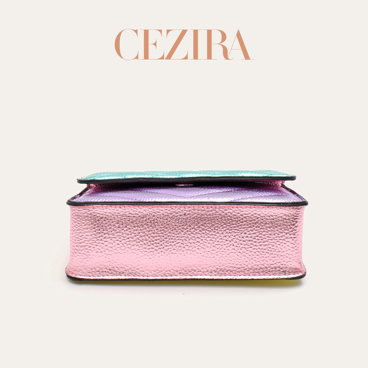 女性 Pu レザーハンドバッグメタリックカラフルなパッチワー - Chain Crossbody Quilted のレビューと価格