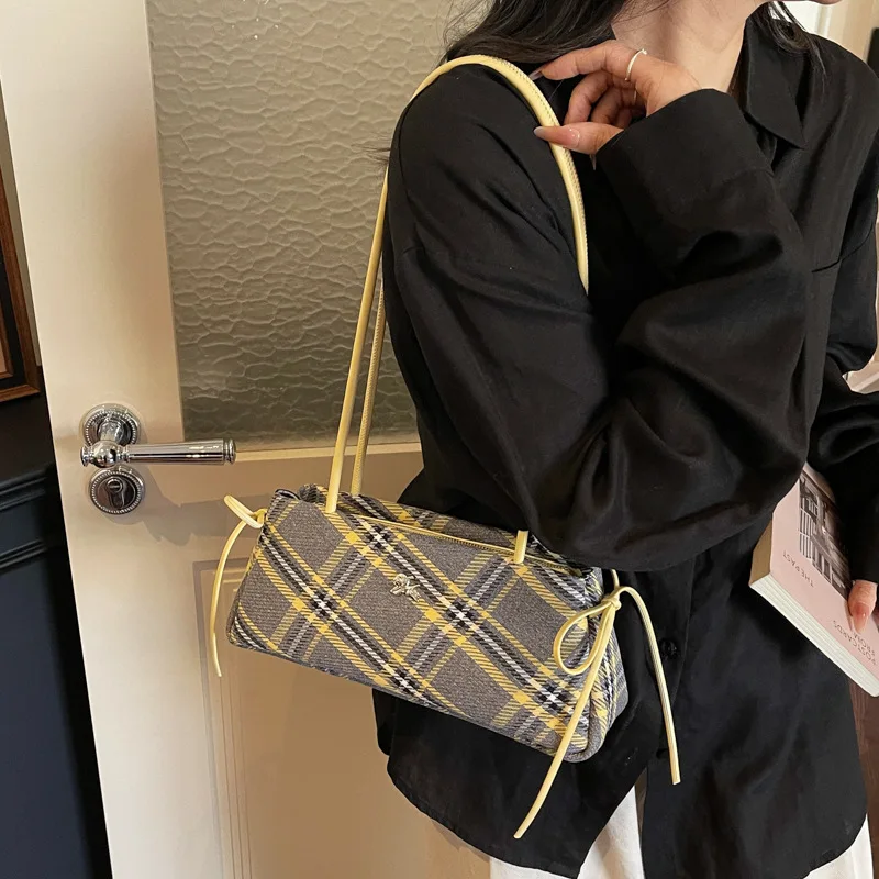2026 マイクロファイバー ストライプ柄 チェック柄 ジッ - Luxury Bags Affordable のレビューと価格