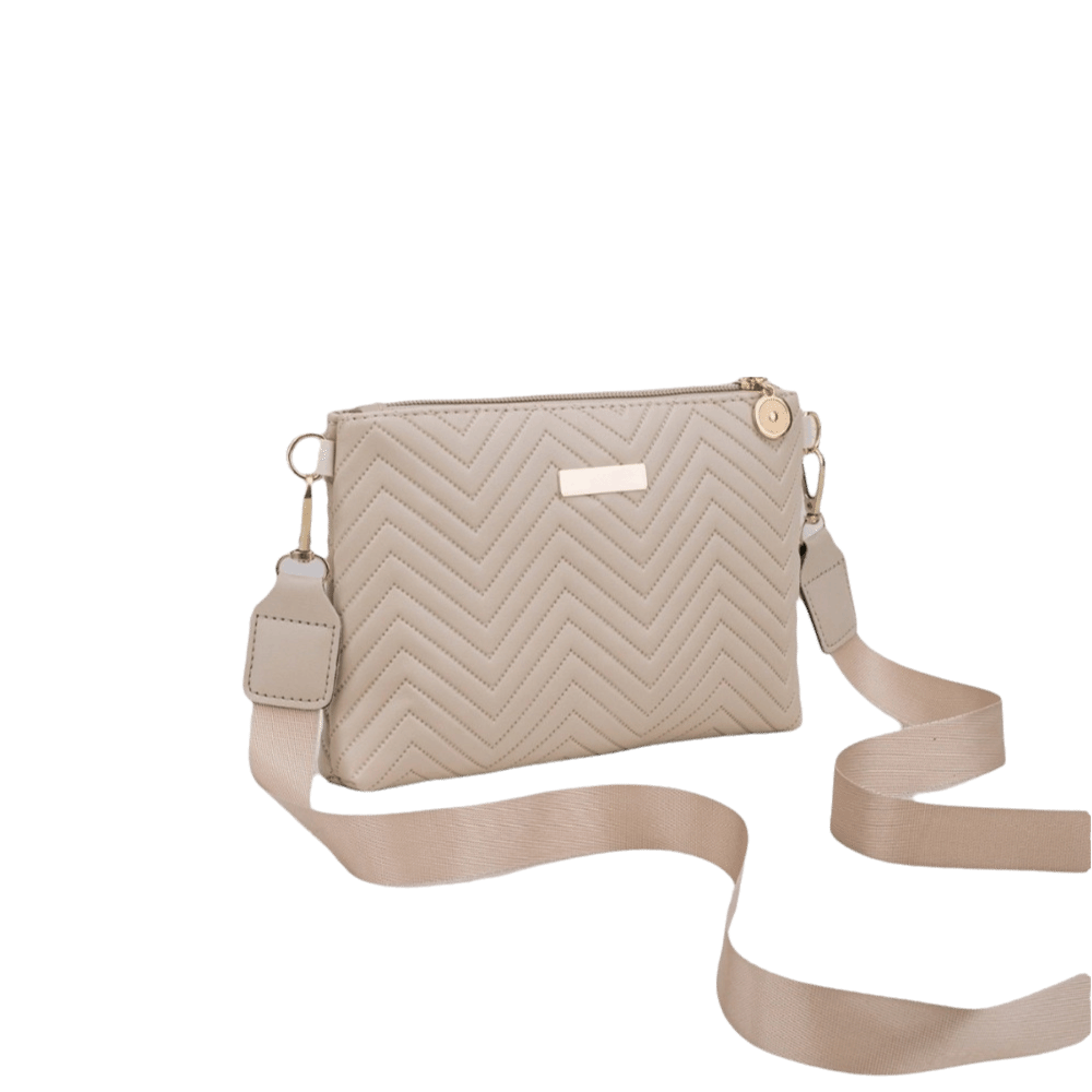 エレガントなキルトチェーンクロスボディバッグ、PUウェーブ柄 - Chain Crossbody Quilted のレビューと価格