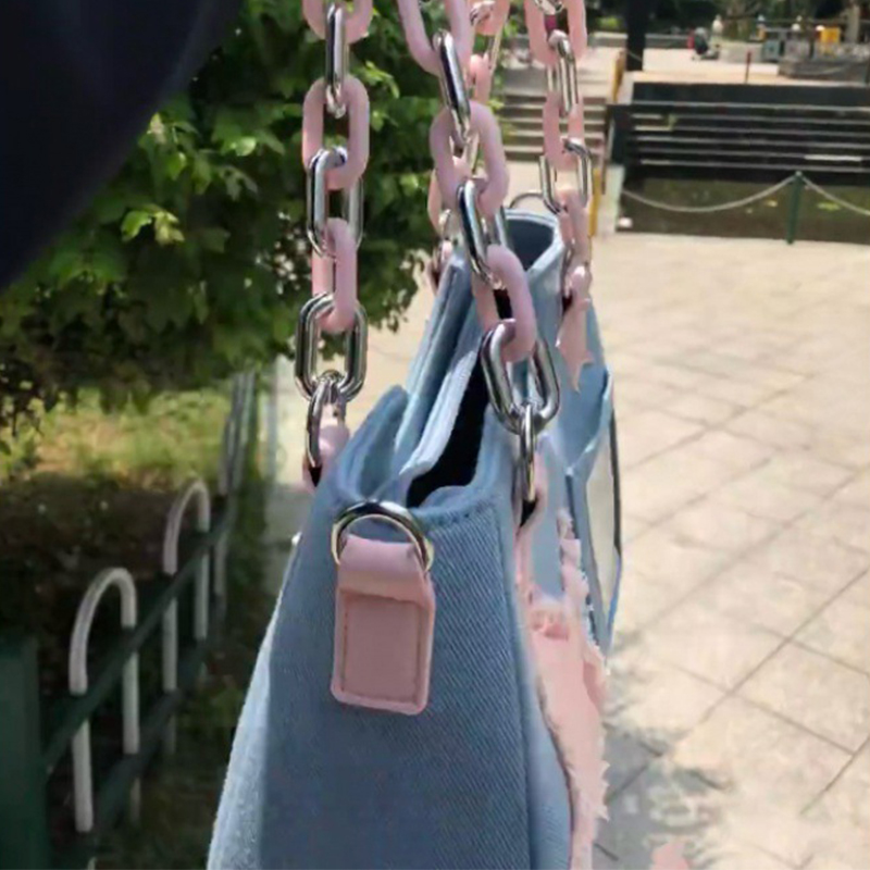 デニム素材の女性用脇下ショッパートートバッグ、大容量デザイナ - Luxury Bags Denim のレビューと価格