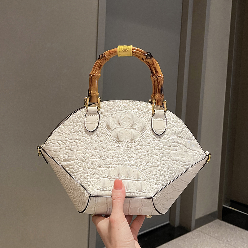 女性のためのクロコダイルハンドバッグ,竹の模造クロコダイルハ - Luxury Bags In Sale のレビューと価格