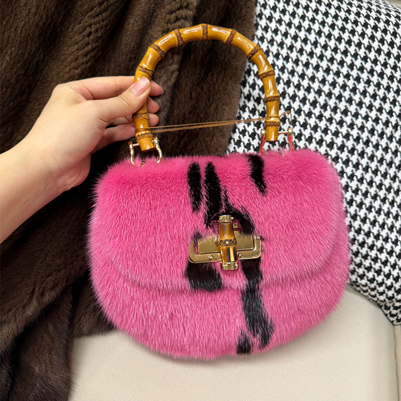 女性のバッグミンクファーハンドバッグデザイナーバッグ女性の高 - Luxury Bags Gr のレビューと価格