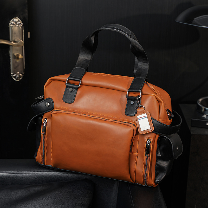 トレンディなメンズショルダーバッグレトロ高級クレイジーホース - Luxury Bags For Men Brands のレビューと価格